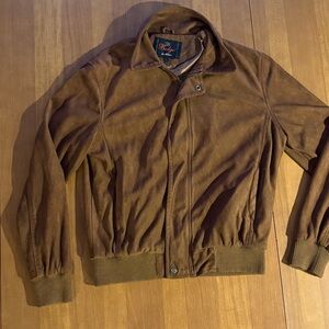 Bulgo Di Milano Classic Brown Bomber Jacket